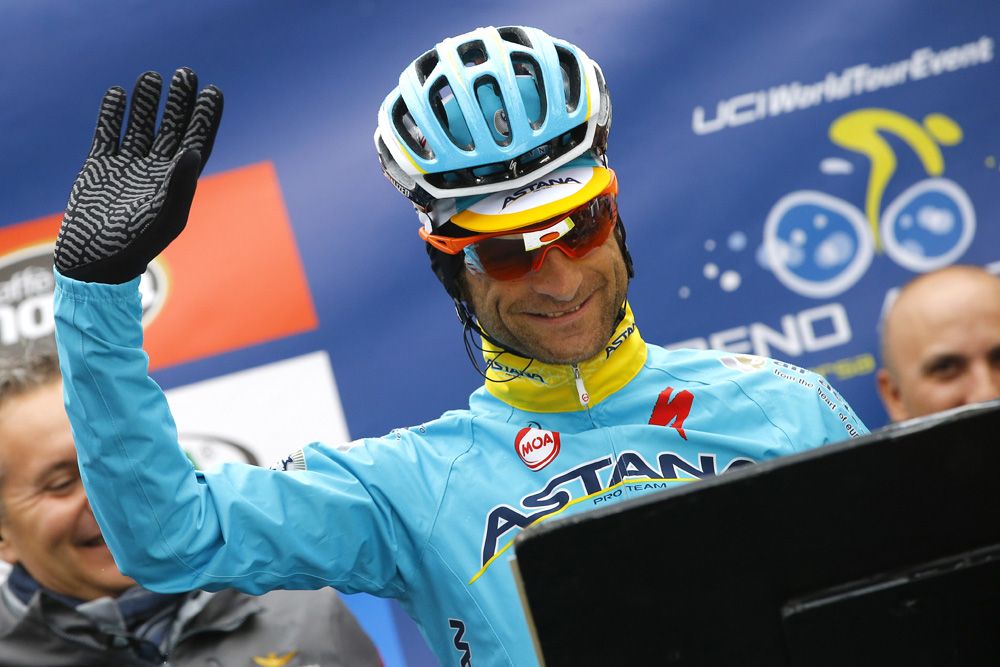Michele Scarponi smiled even in bad weather