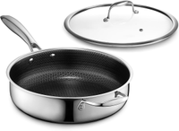 HexClad 4.5QT Hybrid Deep Sauté Pan