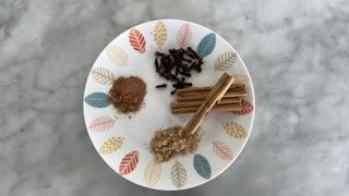 spices on a plate