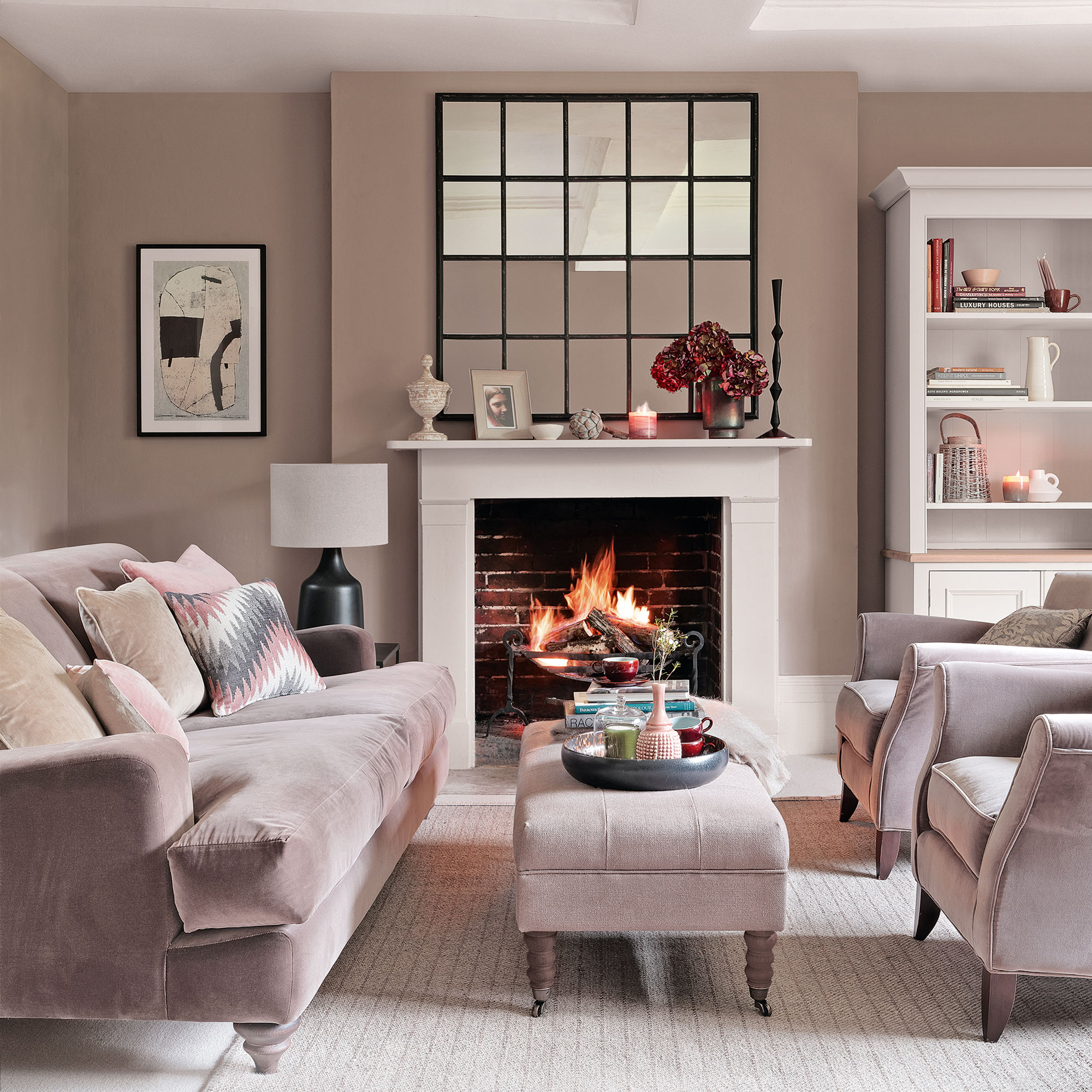 Warm Cozy Living Rooms