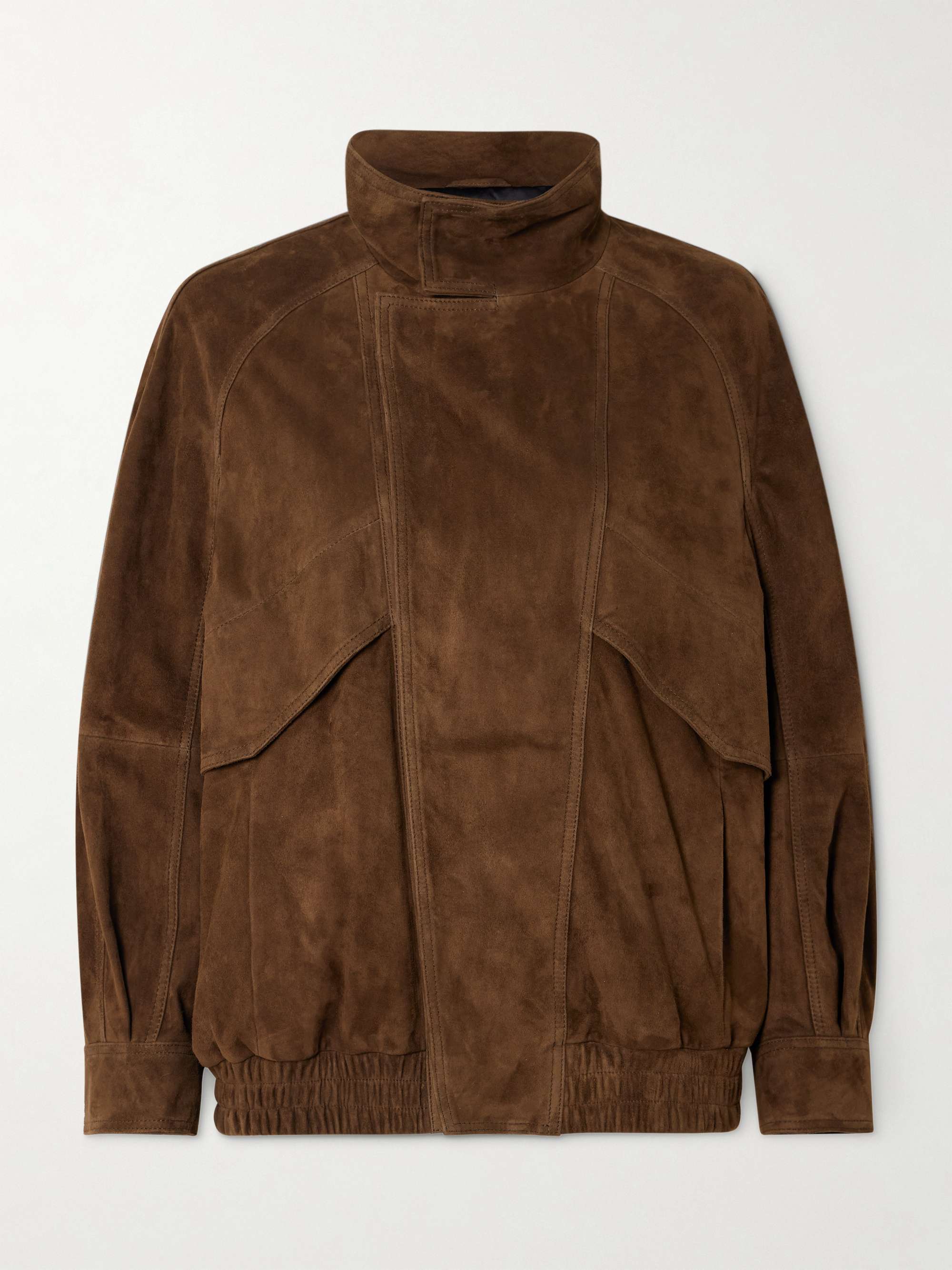 Ariste Oversized Paneled Suede Jacket