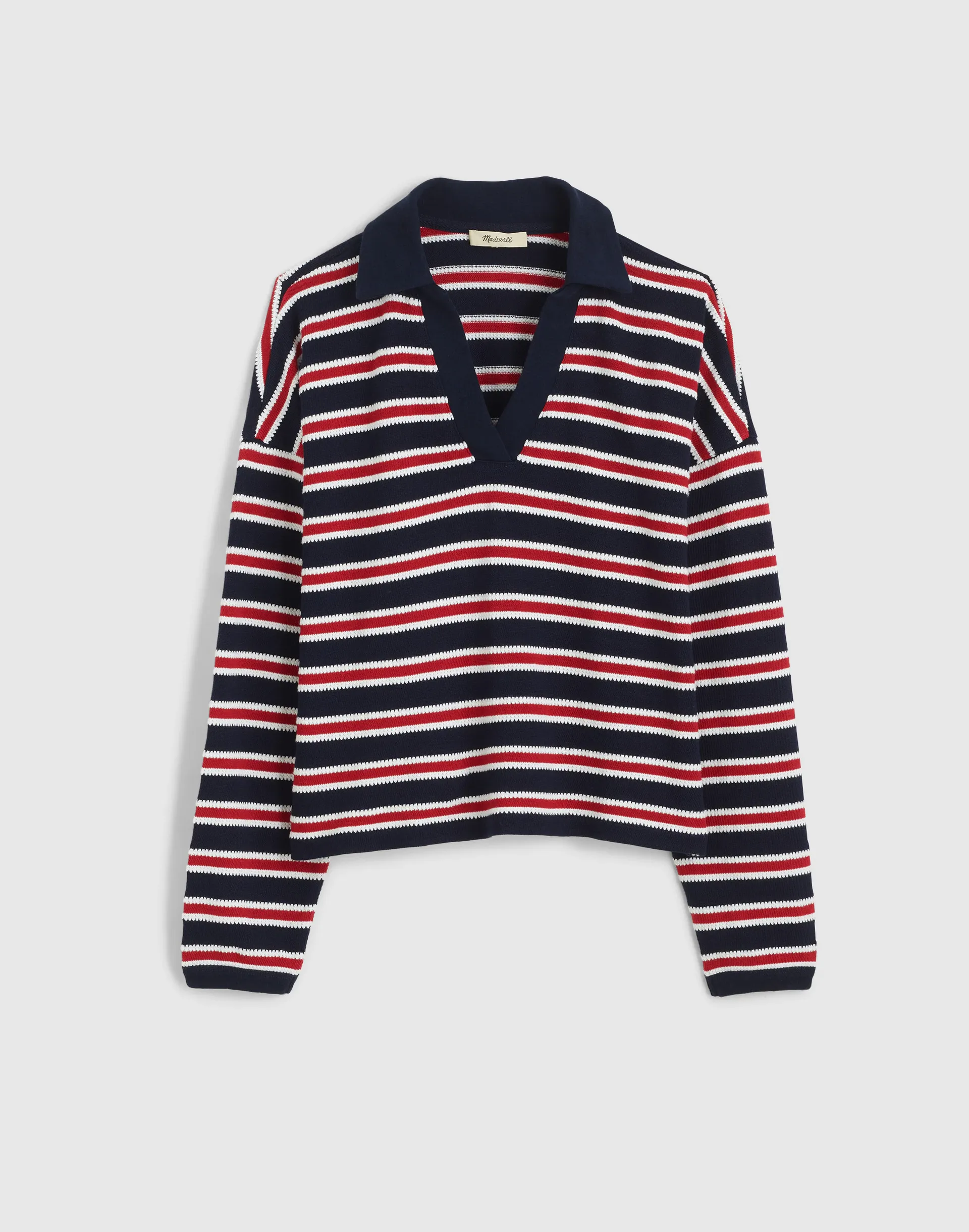 Relaxed Polo Shirt in Stripe