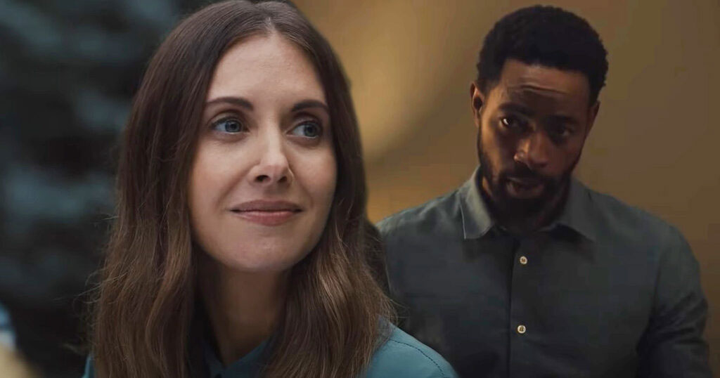 Alison Brie and Jay Ellis in a scene from Somebody I Used to Know