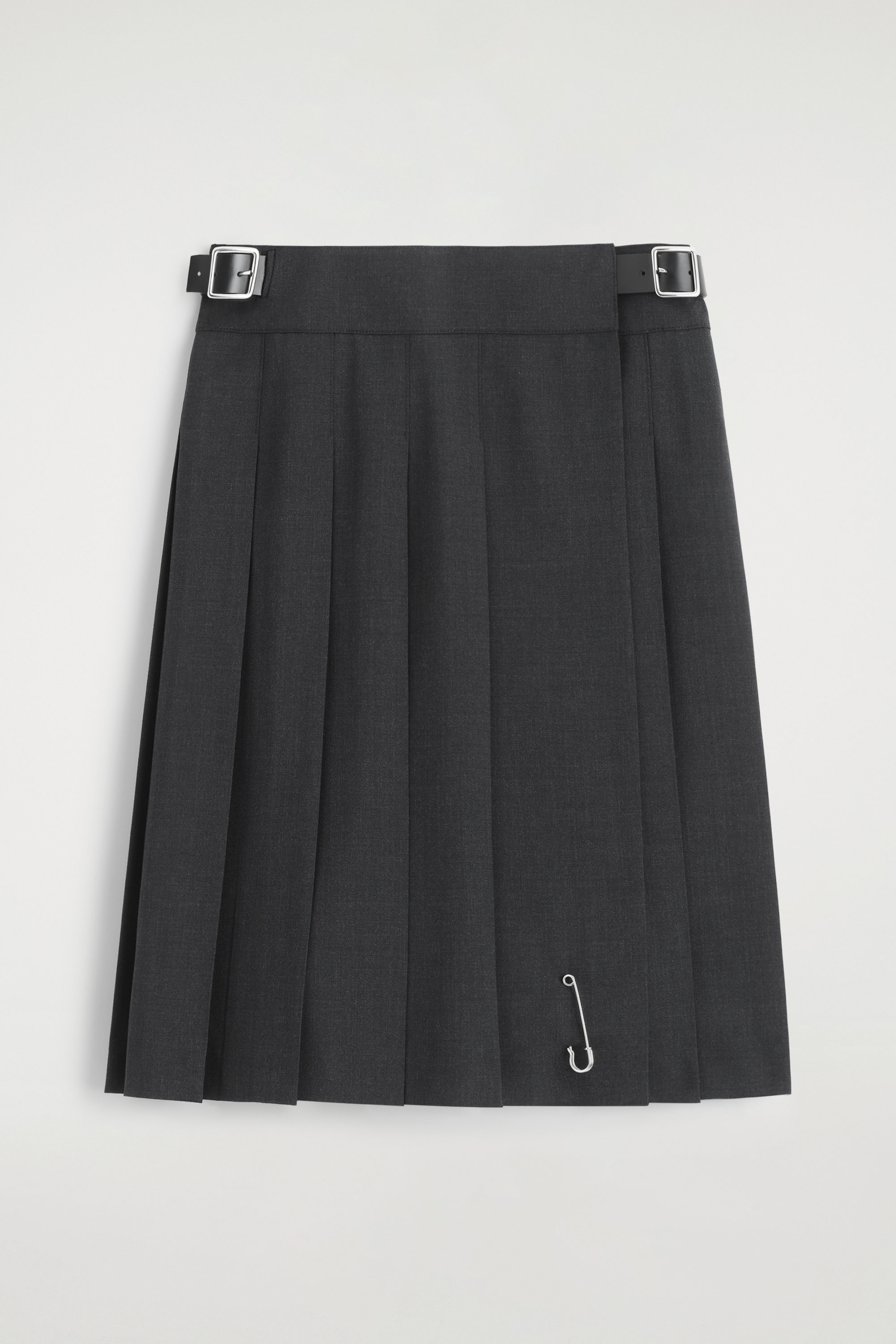 Belted Wool-Blend Mini Kilt