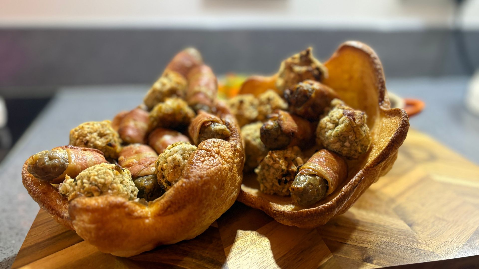 Air fryer Christmas tree Yorkshire pudding