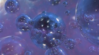 This abstract illustration depicts a bubble-like multiverse. 