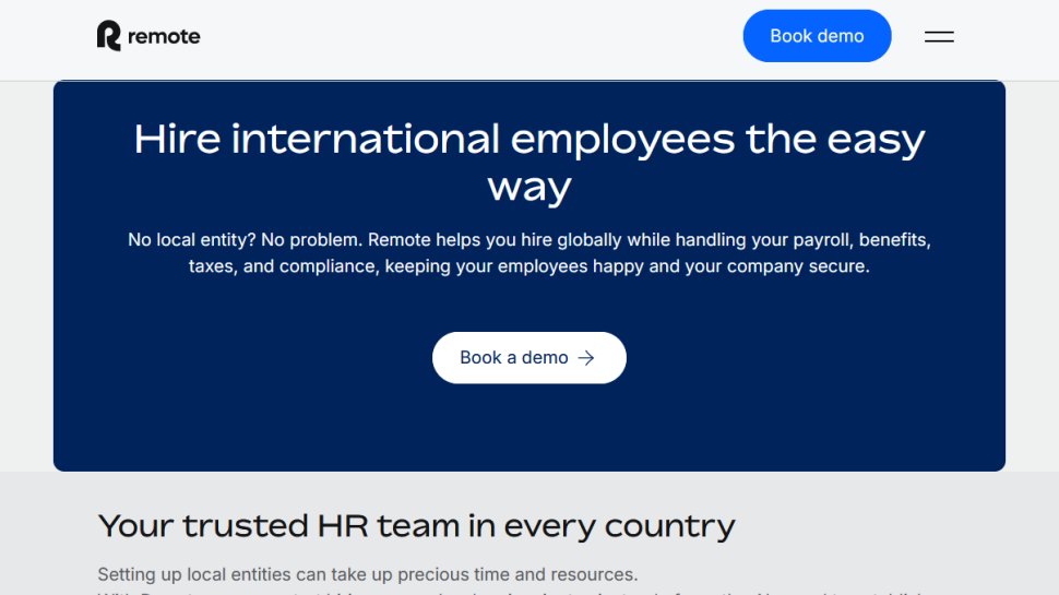 Remote website screenshot (October 2025).