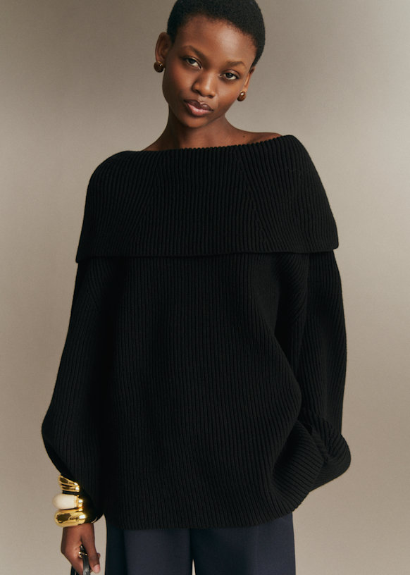 James Jumper - Black - Wool - S&amp;eacute;zane