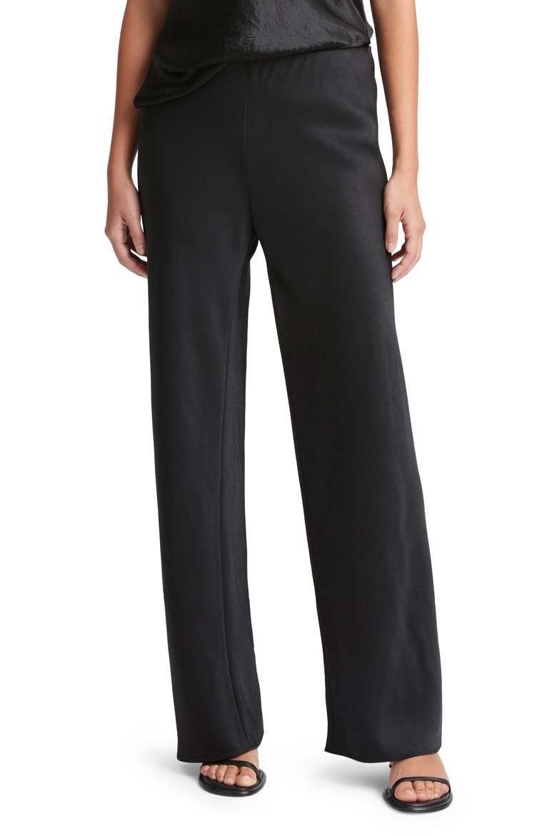 Colette High Waist Fluid Satin Bias Pants