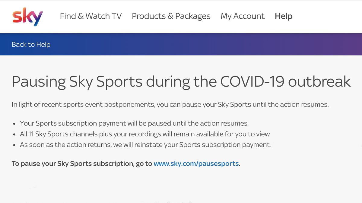 How to pause your BT Sport and Sky Sports subscriptions or get a