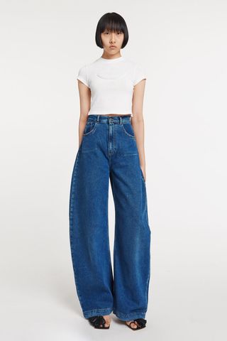 Recycled Rounded Jeans Blue Denim