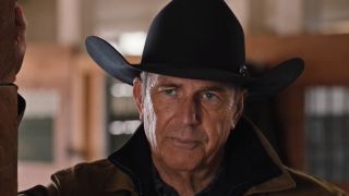 John Dutton telling Jimmy goodbye in Yellowstone Season 4