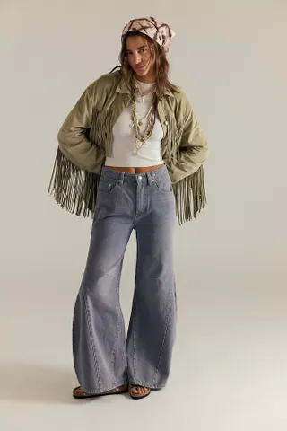 We the Free Fringe Out Vegan Suede Jacket