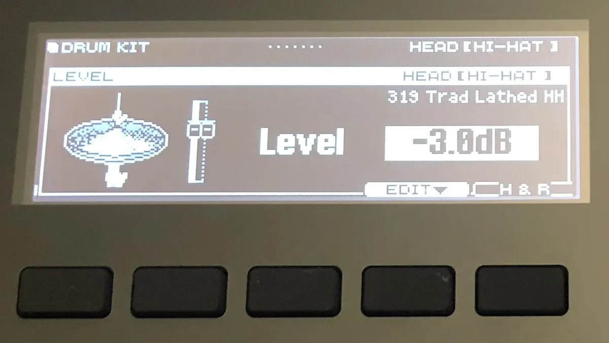 Adjusting levels Adding effects using a drum module