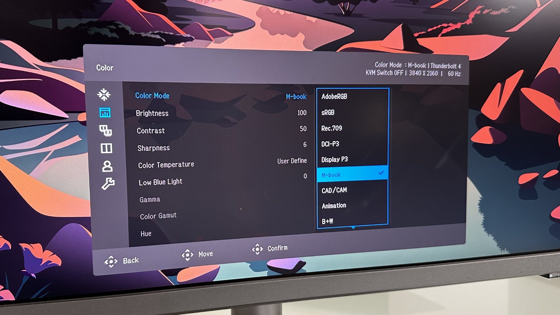 The BenQ Creative Pro PD2732U in a home office during our testing