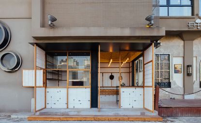 Linehouse Architects have designed a playfully outlandish fast food chain in the city’s South Bund neighbourhood