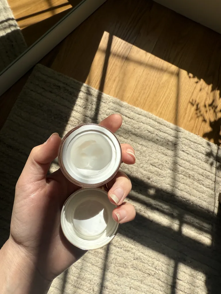 Photo of Jamie Chevron's empty Sisley Paris eye cream