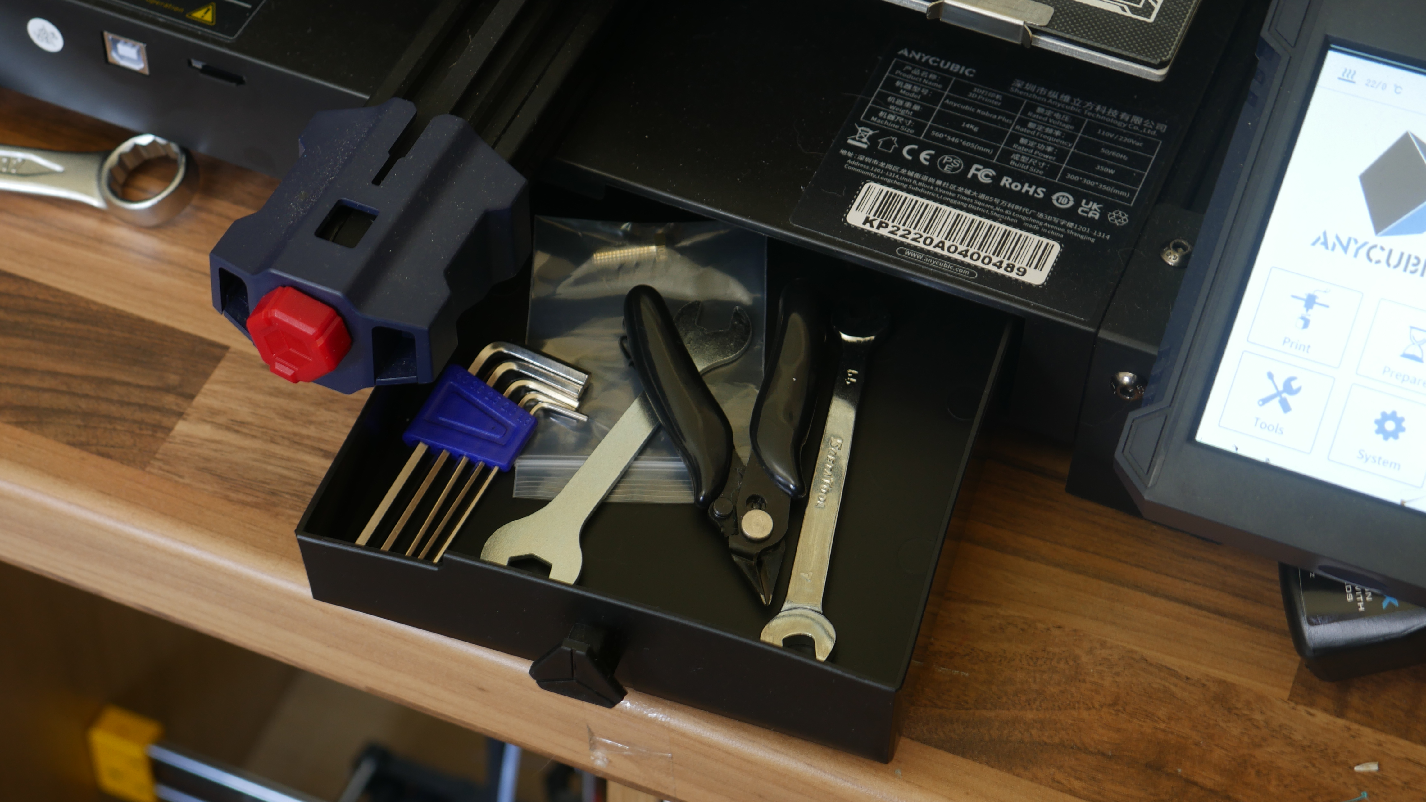 Kobra Plus tool drawer