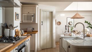 kitchen in renovation project with stable door
