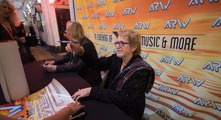 Wakeman and Anderson signing merch