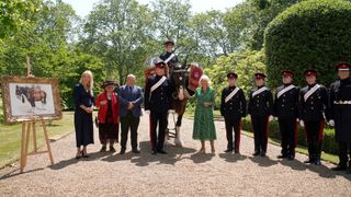 Queen Camilla names the new Household Cavalry Drum Horse 'Juno'