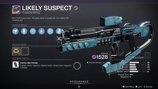 Image of the Likely Suspect Fusion Rifle