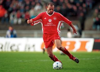 Uwe Rosler in action for Kaiserslautern in March 1999.