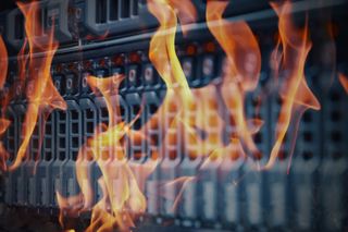 Server on fire