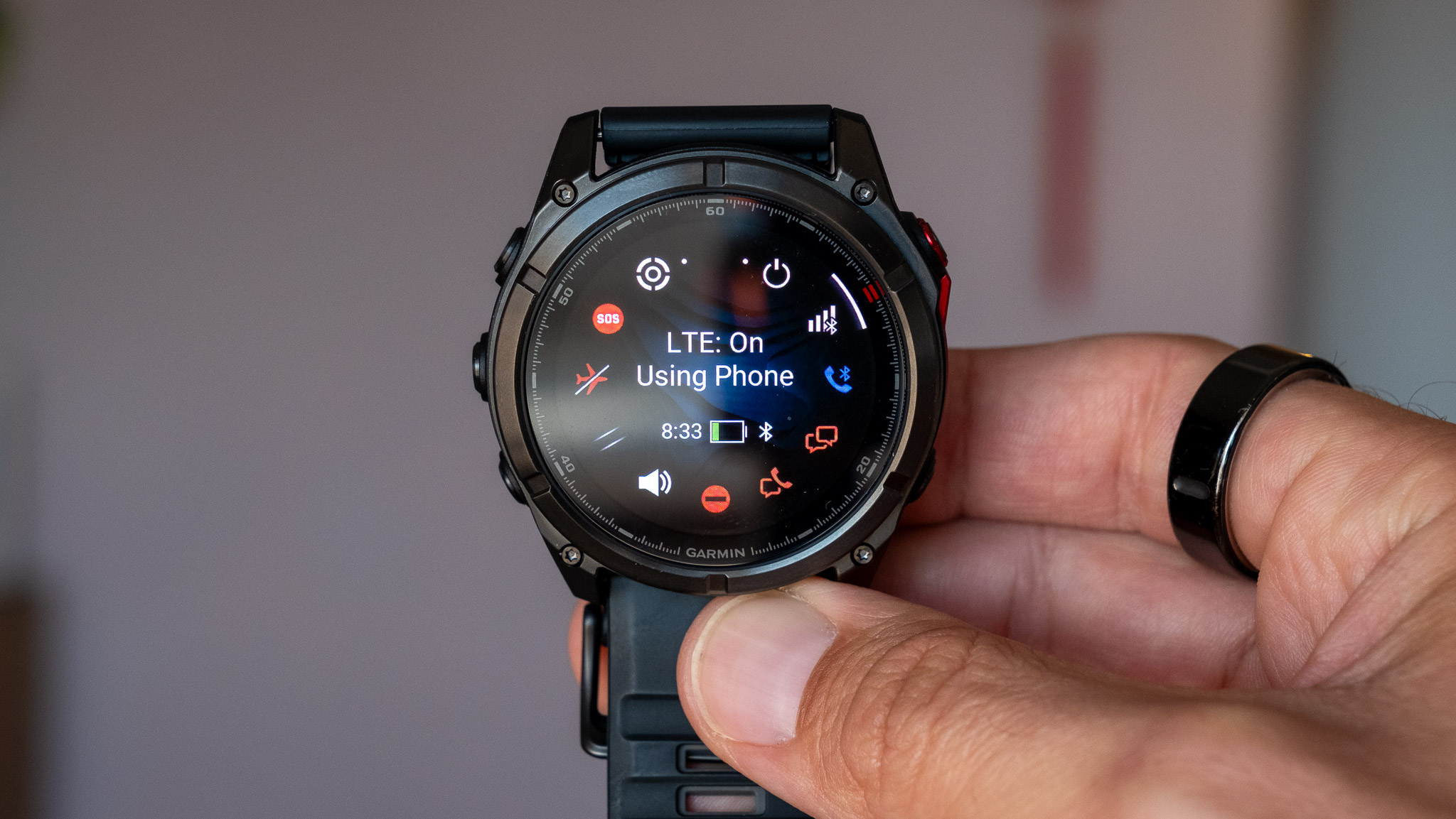 Garmin Fenix 8 Pro in hand