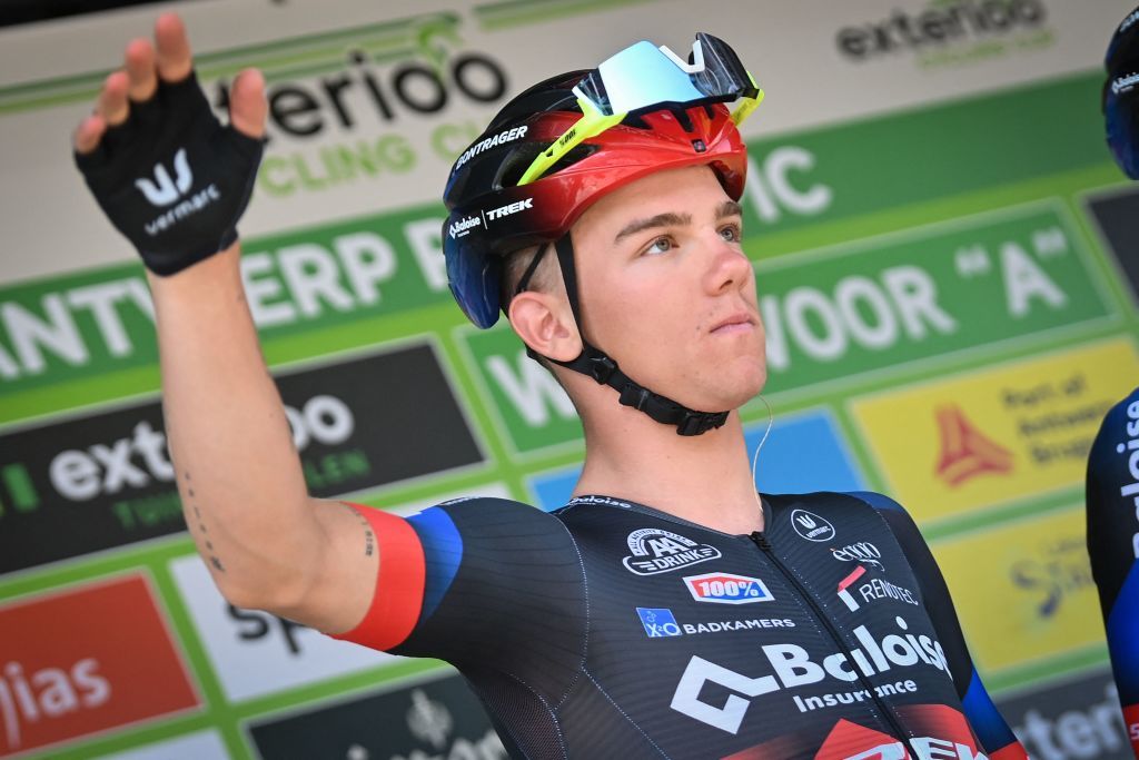 Belgian Thibau Nys pictured at the start of the Antwerp Port Epic cycling race 1813km in and around Antwerp Sunday 22 May 2022 BELGA PHOTO DAVID STOCKMAN Photo by DAVID STOCKMAN BELGA MAG Belga via AFP Photo by DAVID STOCKMANBELGA MAGAFP via Getty Images