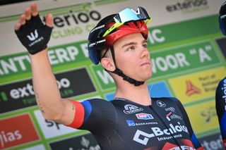 Belgian Thibau Nys pictured at the start of the Antwerp Port Epic cycling race 1813km in and around Antwerp Sunday 22 May 2022 BELGA PHOTO DAVID STOCKMAN Photo by DAVID STOCKMAN BELGA MAG Belga via AFP Photo by DAVID STOCKMANBELGA MAGAFP via Getty Images