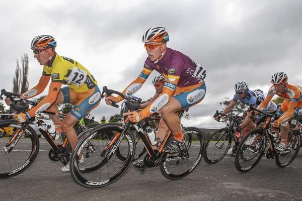 Brenton Jones (Genesys) in the Campolina Criterium Championship leader's jersey