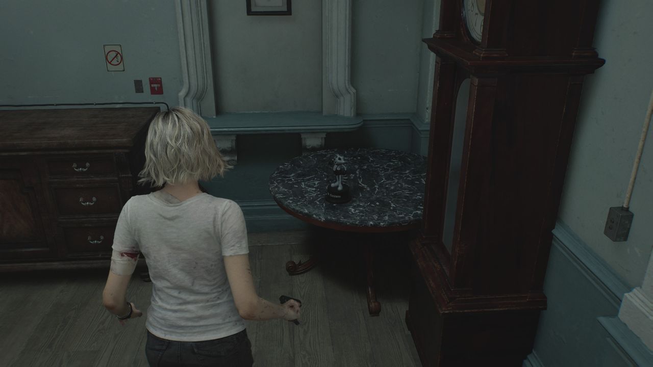 Resident Evil Requiem Mr. Raccoon on a table