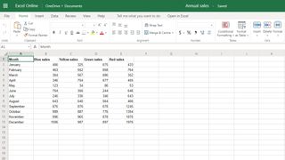 Microsoft Excel Online