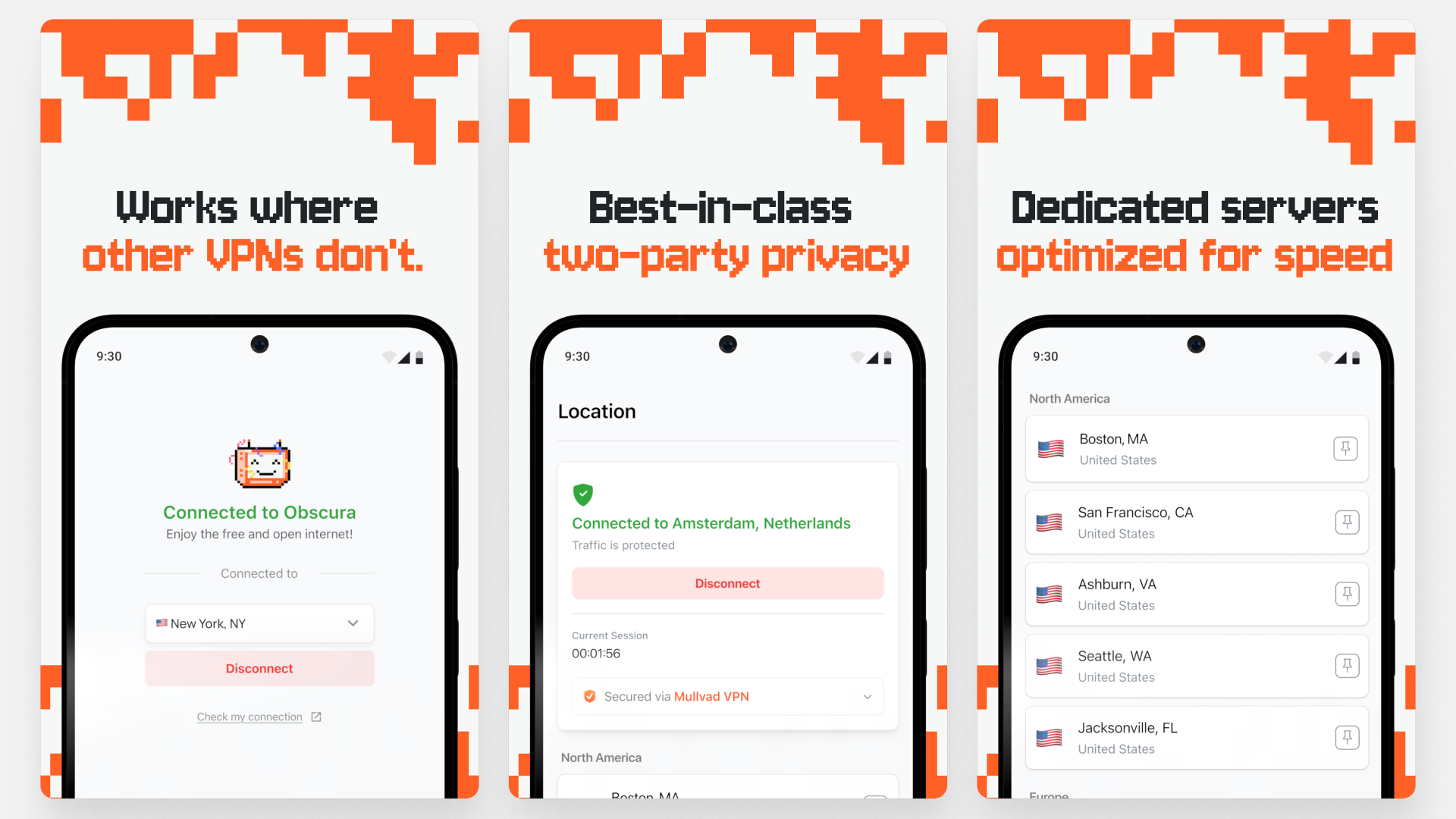 Obscura VPN Android app promo image