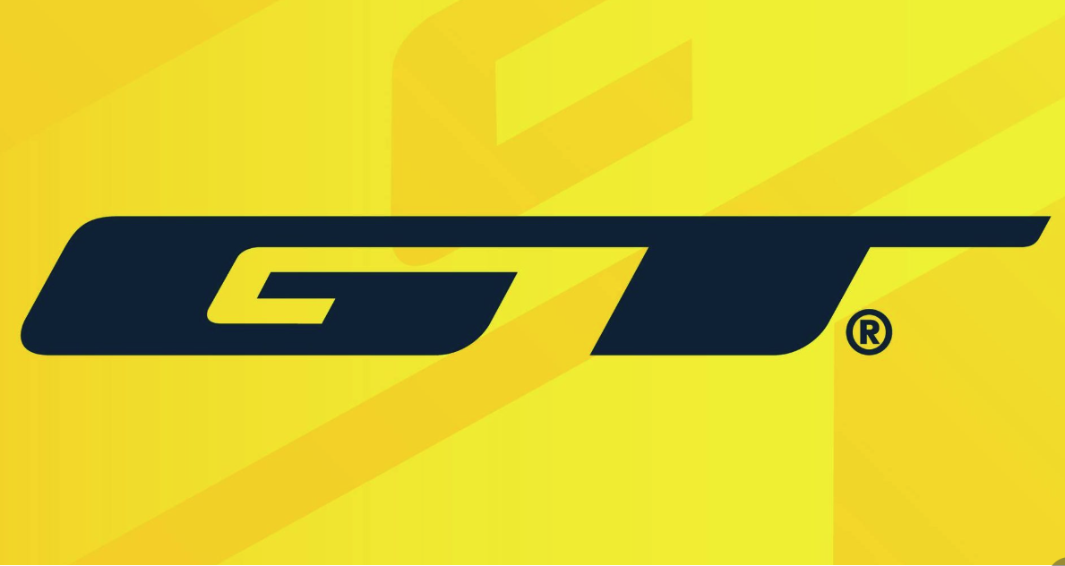 GT Bicycles logo black on yellow