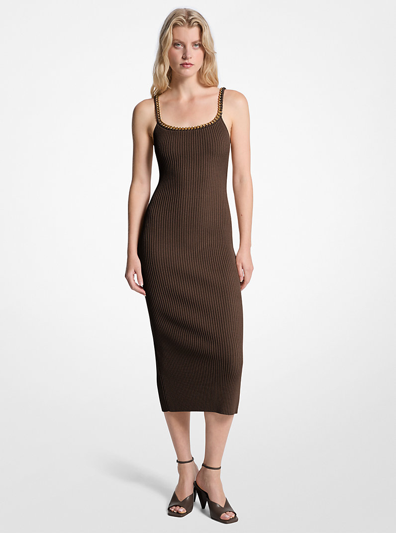 Michael Kors Brown Slip Dress
