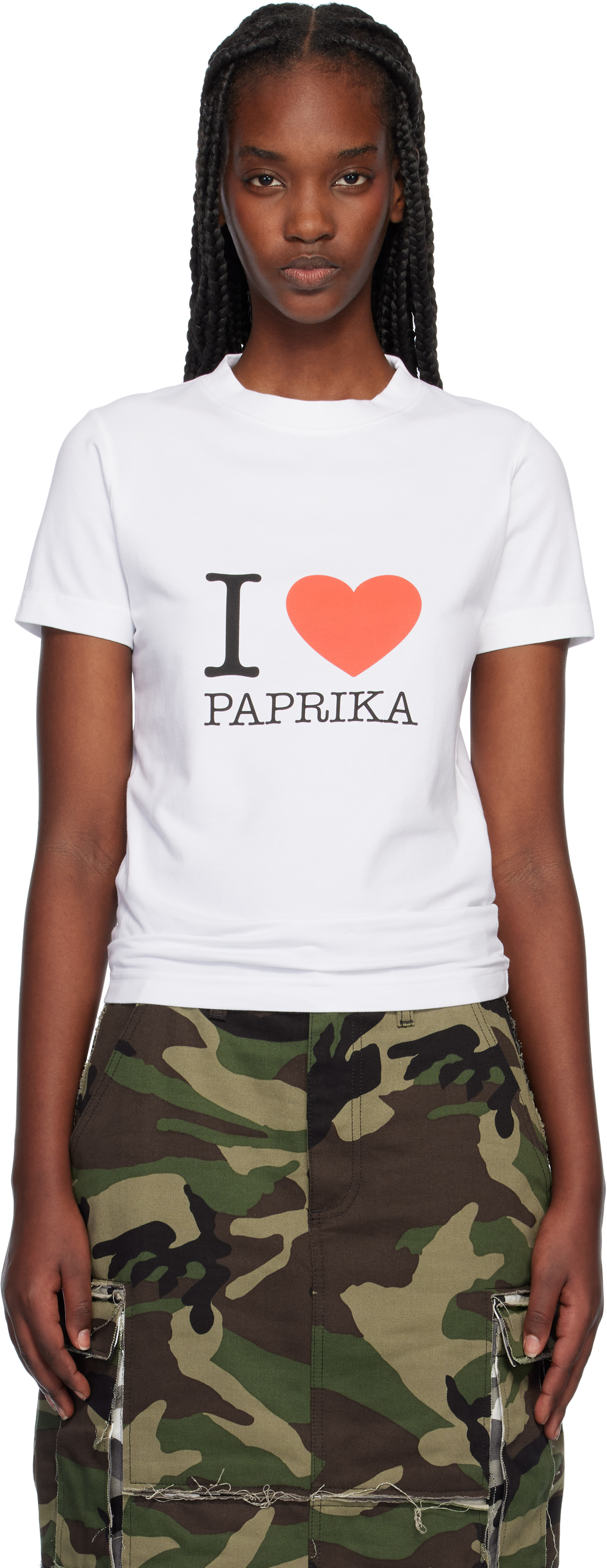 White 'i Love Paprika' T-Shirt