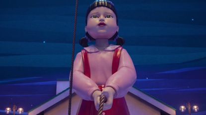 A giant doll in Squid Game season 3