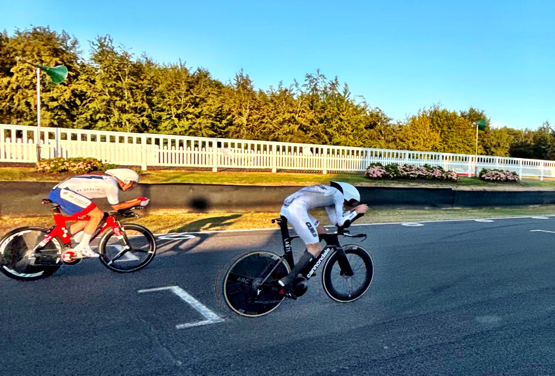 Aaron Borrill with the POC Sonal at Goodwood