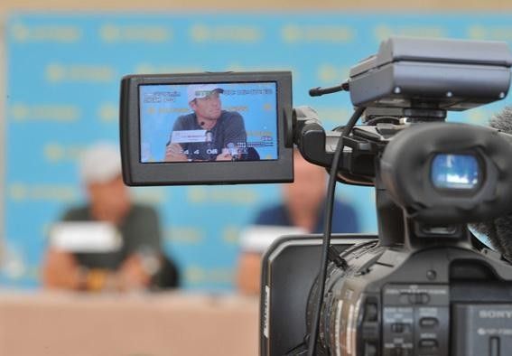 The press was out in numbers for the Team Astana press conference, mainly due to the presence of one Lance Armstrong.
