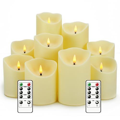 Flameless Candles With Remote, Battery Operated