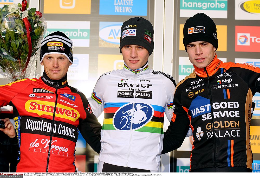 Mathieu van der Poel's (BKCP-Powerplus) tops the podium