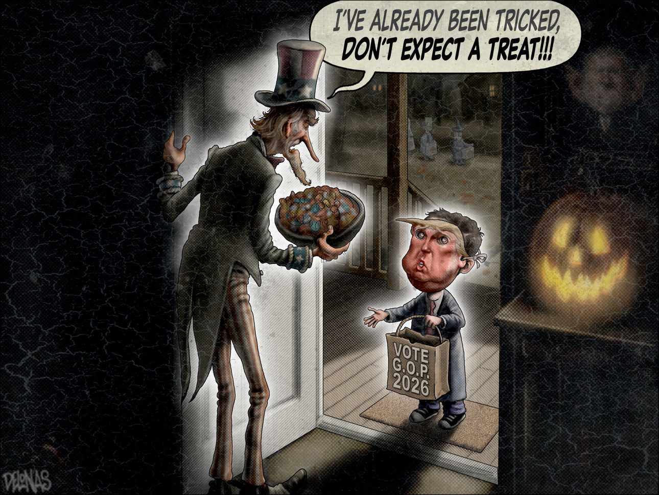 Political cartoon