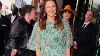 Drew Barrymore arrives at Variety's Power of Women event on May 05, 2022 in New York City