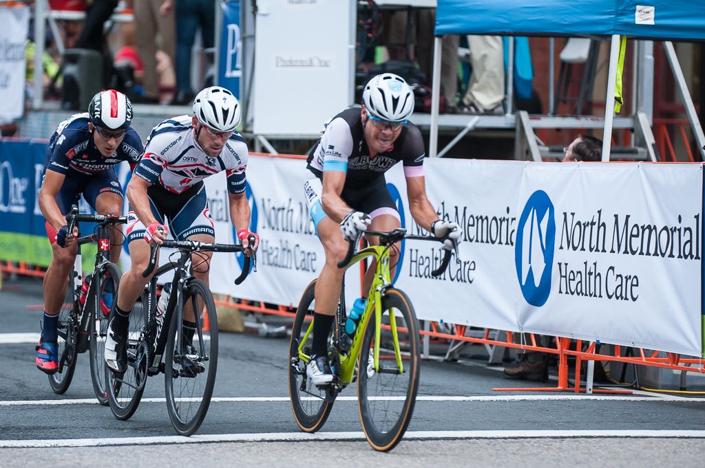 The break away Stefan Roth (Elbowz Racing), Andrew Dahlheim (Canyon Bicycles