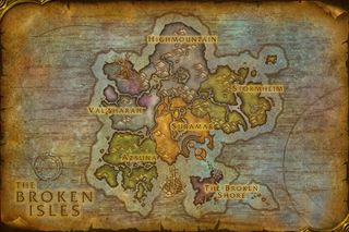World of Warcraft: Legion map