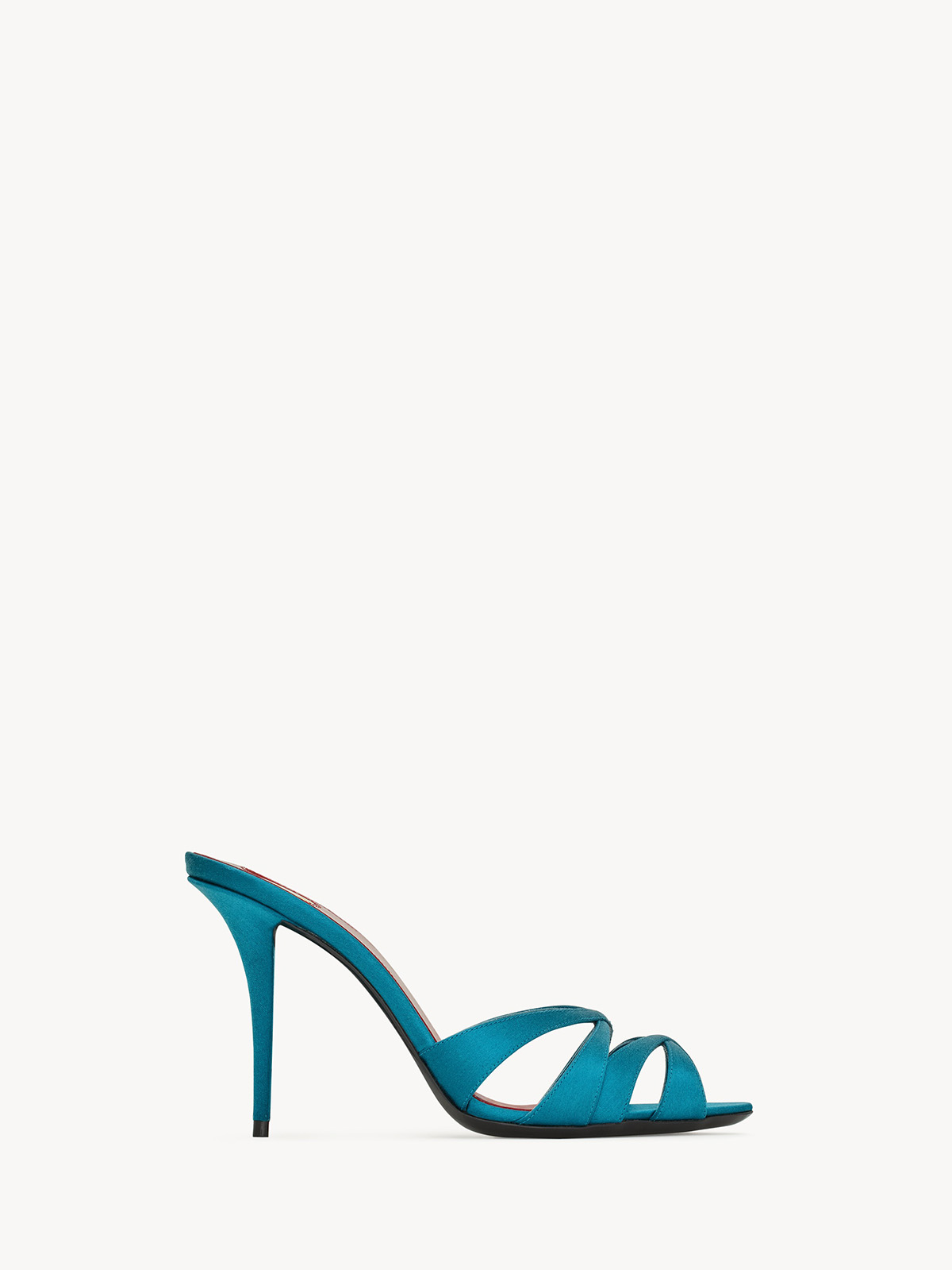 Chandelle Mules in Satin Crepe