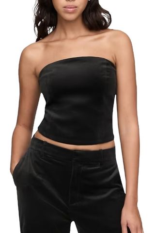 Gap Velvet Cropped Tube Top (Was $60) 