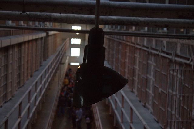 A view from above in a San Francisco prison.